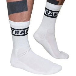 Mr B - Mister B Chaussettes blanches Trans Crew Socks